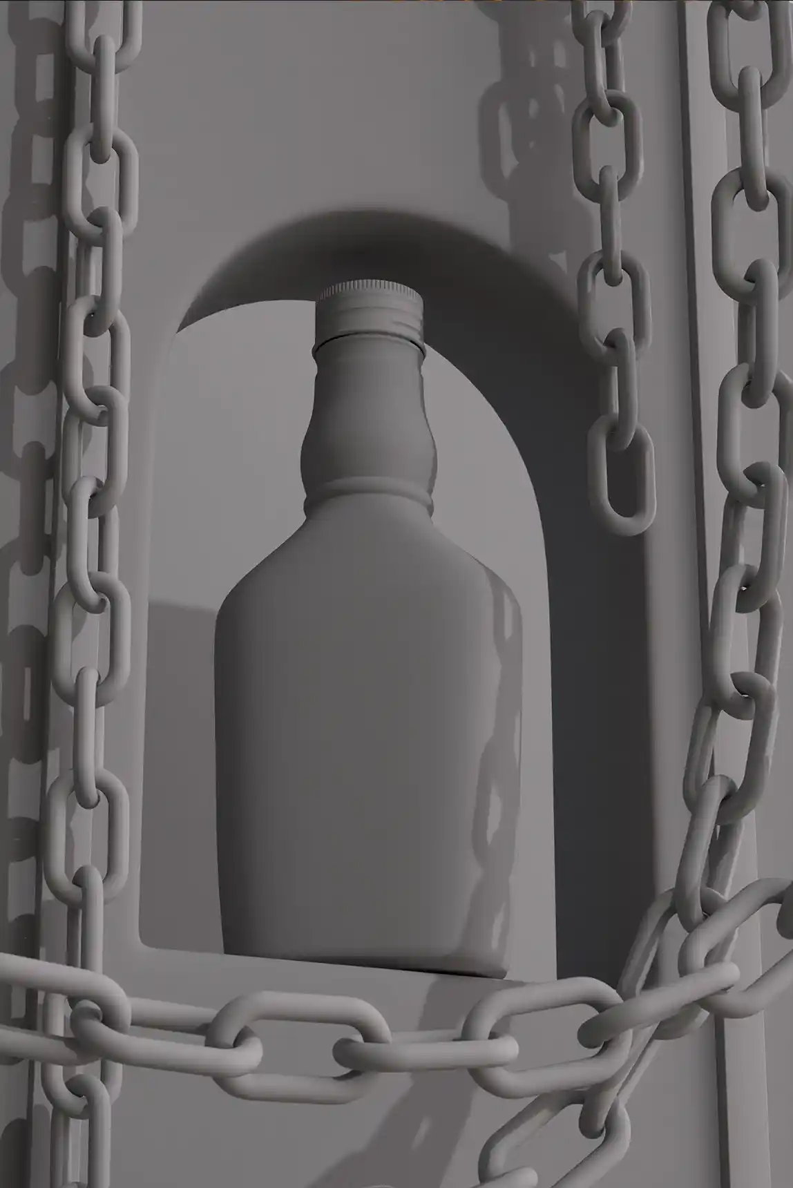 Lüks Cam Şişe Kolonya Tasarımı — 4 Sahne - 3D Ürün Modelleme & 5K Render • 4 Sahne - Sahne 4 | Sönmez Tasarım